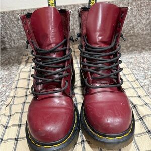 Dr. Martens Cherry Red Boots